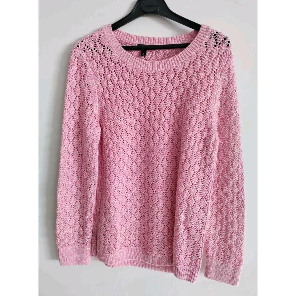 Talbots Sweater Size M  Pullover Pink Ca#23147